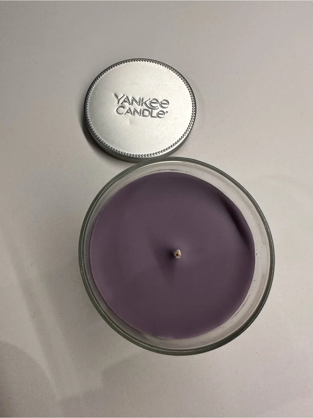 Yankee Candle Silver Metal Lid - Embossed Logo
